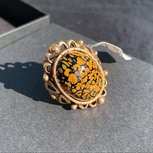 Alex and Ani Vintage66 Cocktail Ring Honey Matirix